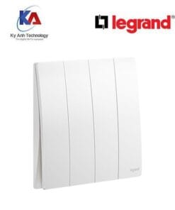 Công tắc bốn 1 chiều Legrand Mallia Senses màu trắng