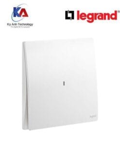 Công tắc đơn 1 chiều có đèn báo Legrand Mallia Senses màu trắng