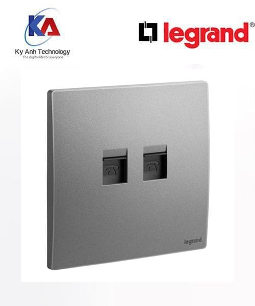 o-cam-mang-doi-malia-senses-mau-xam Ổ cắm mạng đôi (2x RJ45) Legrand Mallia Senses màu xám bạc