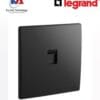 Ổ cắm mạng đơn (RJ45) Legrand Mallia Senses màu đen