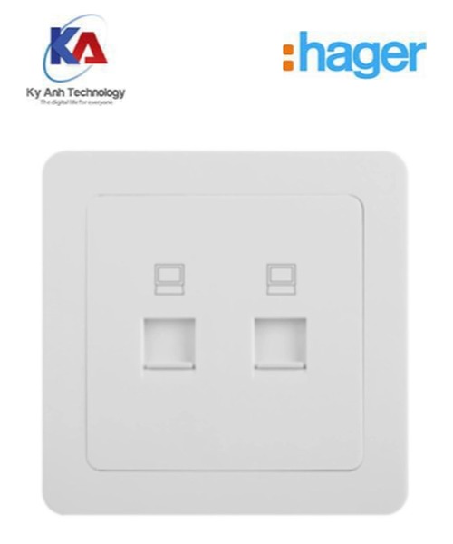 o-mang-doi Ổ cắm mạng RJ45 2 mô-đun Cat 5e Hager Inspire WGCT2RJ5 - Thiết Bị Điện Kỳ Anh