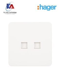 Ổ cắm mạng đôi RJ45 Hager Dream