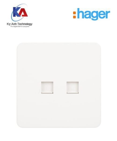 o-mang-doi Ổ cắm mạng đôi RJ45 Hager Dream