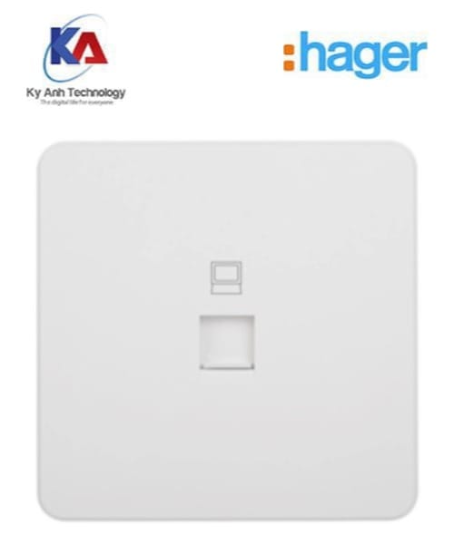 o-mang-don Ổ cắm mạng đơn RJ45 Hager Dream